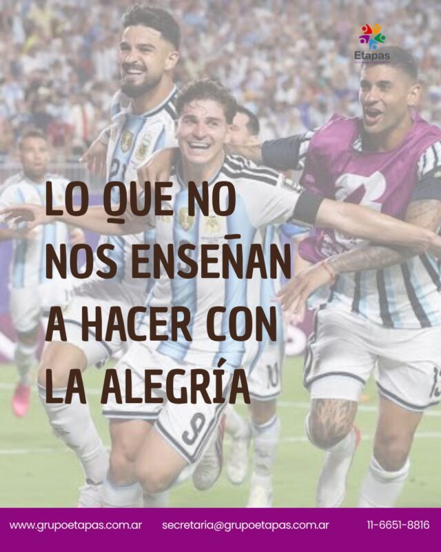 ¡Semifinales! 🇦🇷🏆 Después de tanta tensión, hoy toca hablar de lo otro: de aprender a quedarnos en las emociones lindas y no solo sobrevivir a las difíciles. Guardá este carrusel para la próxima vez que necesites saborear un buen momento.#SaludMental #TerapiaContextual #ACT #Mundial2026 #Semifinales #GrupoEtapas