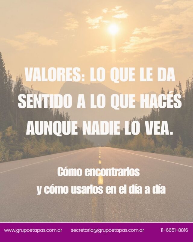Una pregunta para arrancar octubre:¿Lo que hacés todos los días va en dirección a lo que realmente te importa?No como juicio,  como pregunta genuina. Porque muchas veces la distancia entre lo que valoramos y lo que vivimos es la fuente de un malestar que no siempre sabemos nombrar.Hoy compartimos cómo encontrar esa dirección  y cómo empezar a moverse hacia ella, de a poco.📩 Link en bio#valores #desarrollopersonal #saludmental #psicología #bienestar #adultos #autocuidado #grupoetapas