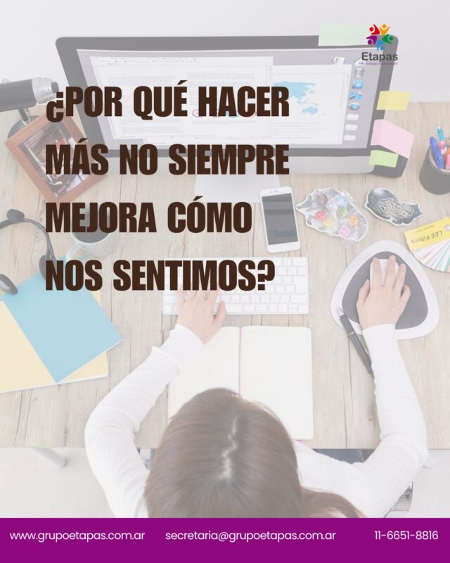 No siempre necesitamos sumar estrategias.A veces necesitamos revisar desde qué lugar estamos sosteniendo todo.Hay momentos donde seguir haciendo más empieza a tener costos que pasan desapercibidos.Escuchar eso también puede ser parte del proceso. ¿Escuchaste nuestro episodio de nuestro Podcast #conectandoetapas sobre autoexigencia? Te dejamos el link en la bio#GrupoEtapas #Bienestar #Ansiedad #SaludMental
