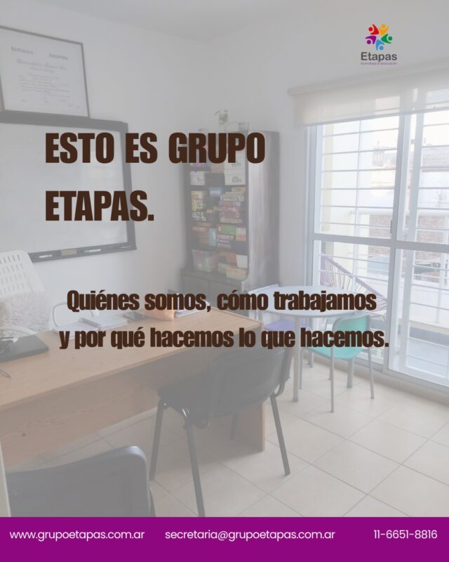 Hoy te contamos quiénes  somos y cómo trabajamos.Si llegaste hasta acá y algo de lo que compartimos resonó, quizás somos el lugar que estabas buscando.Escribinos cuando quieras.📍Atención presencial Lanus, Buenos Aires.💻Atención online📩 secretaria@grupoetapas.com.ar#grupoetapas #psicología #psicopedagogía #nutrición #familias #saludmental #niños #adolescentes