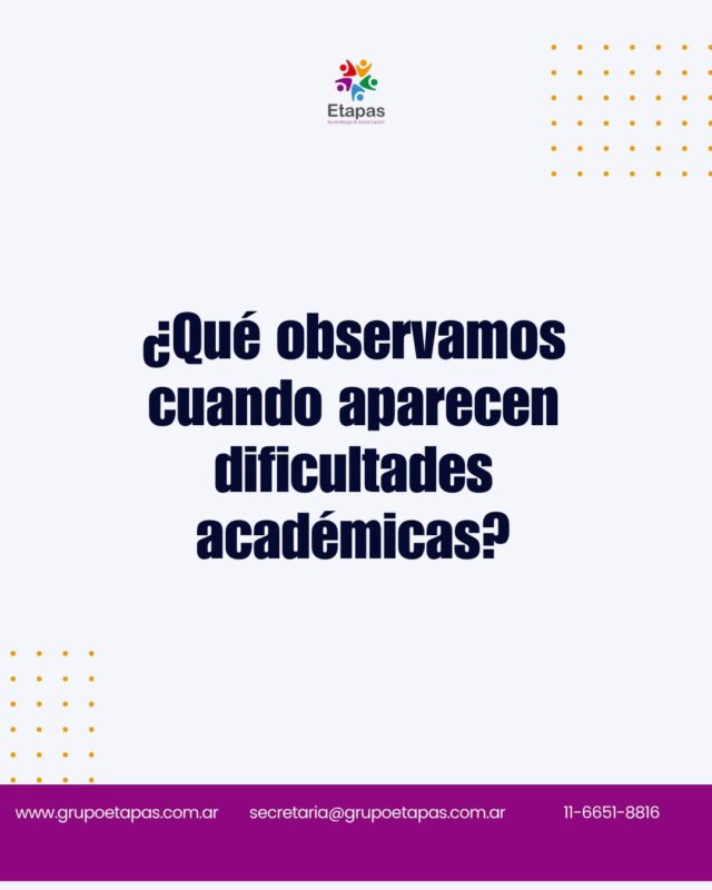 Cuando algo empieza a costar, la primera explicación suele aparecer rápido.Pero comprender el proceso muchas veces abre más posibilidades que buscar una causa inmediata.#GrupoEtapas #Adolescencia #Estudio #Aprendizaje