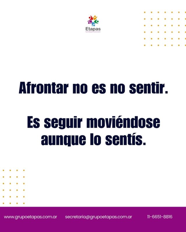 Muchas veces pensamos que afrontar algo significa no sentir miedo, no estar tristes, no tener dudas.Pero afrontar es exactamente lo contrario: es poder moverse hacia lo que importa, aunque la emoción difícil esté ahí.Eso se aprende. Y se puede aprender a cualquier edad. 🤍📩 Link en bio#afrontamiento #saludmental #emociones #psicología #crianza #adultos #bienestar #grupoetapas