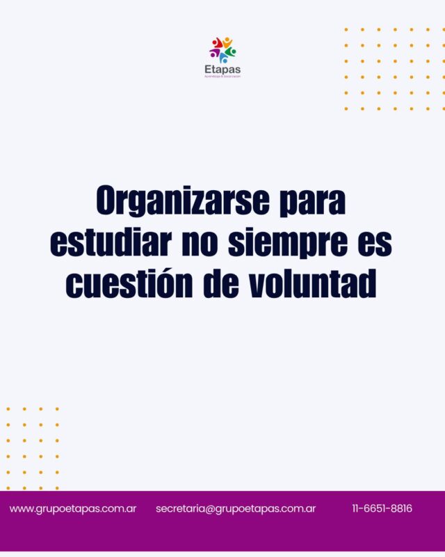 “Si quisiera, podría organizarse mejor.”Es una frase que aparece mucho cuando hablamos de estudio.Y aunque a veces puede haber desinterés, muchas otras veces aparecen dificultades para empezar, planificar o sostener una tarea.Organizarse no siempre es algo que aparece solo.También se aprende.Cuando cambiamos el foco del control al acompañamiento, muchas veces aparecen conversaciones diferentes.En lugar de:“¿Ya terminaste?”Probar con:“¿Qué necesitás para empezar?”Acompañar no es hacer por ellos.Tampoco hacerlo solos.Guardá este post o compartilo con alguien que esté atravesando esta etapa.#GrupoEtapas #Adolescencia #Estudio #Organización #Hábitos